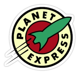 Futurama Planet Express Sticker