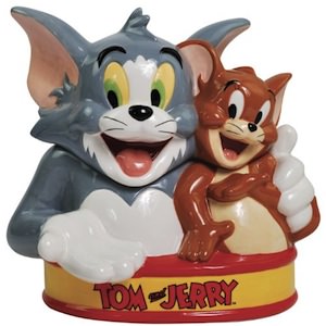 Tom and Jerry cookie jar