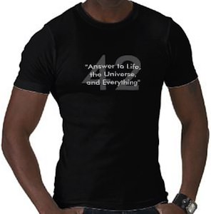 42 The Answer To Life The Universe And Everything T-Shirt