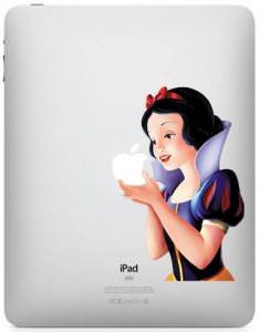 Snow White Apple iPad Vinyl Decal