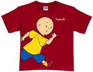 Caillou Running Red T-Shirt