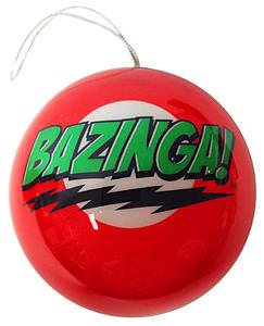 The Big Bang Theory Bazinga Christmas Ornament