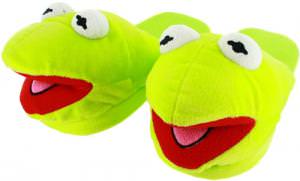 The Muppets Kermit the Frog Plush Slippers