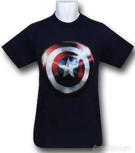 Captain America Shiny Shield T-Shirt