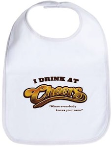 I Drink At Cheers Bib