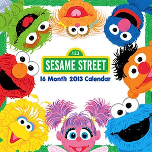 Sesame Street Wall Calendar 2013