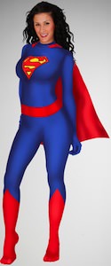 Superman Zentai Costume For Women