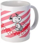 Snoopy Running For Love Mug