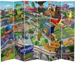 The Simpsons Spingfield Town Map Folding Screen