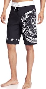 Black Sons Of Anarchy Logo Board Shorts