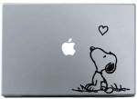 peanuts laptop decal of Snoopy