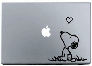 Snoopy Love Laptop Decal