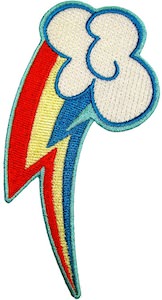 My Little Pony Rainbow Dash Cutie Mark Clothing Patch