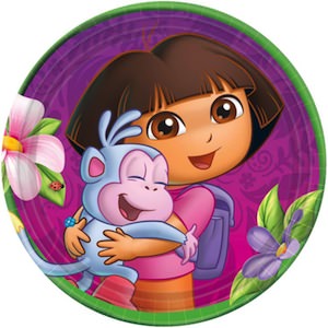 Dora And Boots Paper Plates