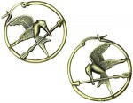 The Hunger Games Mockingjay Hoop Earrings