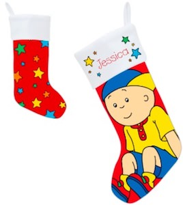 Caillou And Stars Christmas Stocking