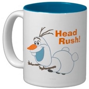 Frozen Sliding Olaf ceramic Mug