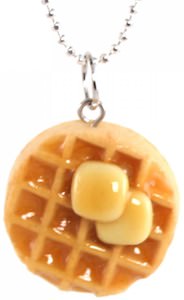 Leslie Knope Butter Waffle Necklace