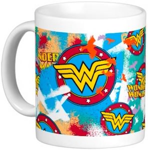 Wonder Woman Logo Collage Mug