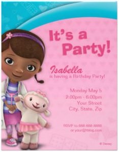 Doc McStuffins Birthday Invitations