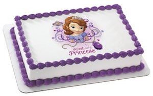 Sofia The First Edible Cake Topper Image