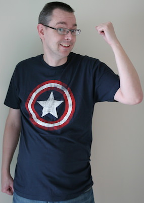 Captain America Giveaway t-shirt 