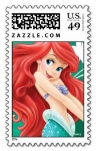 The Little Mermaid Ariel Postage Stamps