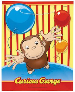 Curious George Party Favor Bags