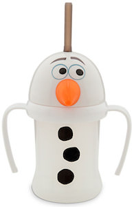 Frozen cup shaped like Olaf the Snowman