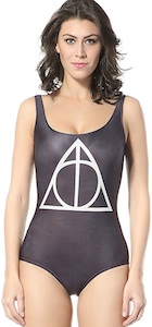 Harry Potter Deathly Hallows Symbol Swimsuit