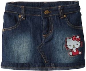 Hello Kitty Girls Denim Skirt