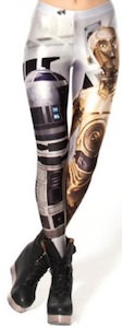 R2D2 and C-3PO leggings