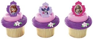 Sofia The First Cupcake Rings