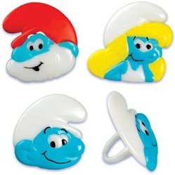 The Smurfs Cupcake Rings