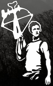 The Walking Dead Daryl Dixon Window Decal