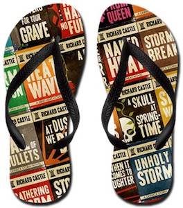 Castle Novel Covers Flip Flops