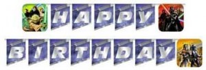 Star Wars Happy Birthday Banner