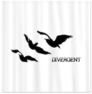 Divergent Raven Tattoo Shower Curtain