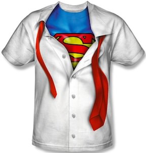 Superman Costume undress t-shirt