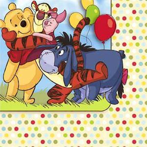 Winnie the Pooh and friends paper napkins