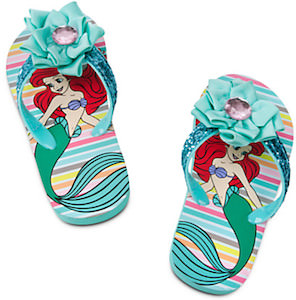 The Little Mermaid flip flops