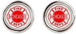 Chicago Fire logo cufflinks
