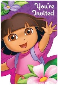 Dora The Explorer Party Invitations