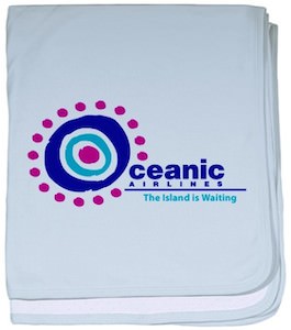 Lost Oceanic Airlines Baby Blanket