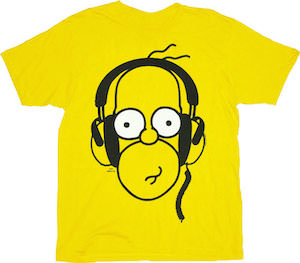 The Simpsons yellow homer t-shirt