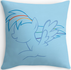My Little Pony Rainbow Dash throw pillow