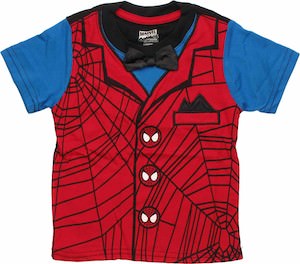 Spider-Man kids t-shirt with bow tie