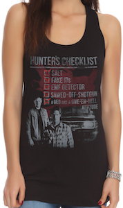 Supernatural girls tank top