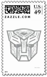 Transformers Autobot Postage Stamp