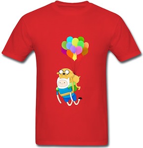 Adventure Time Jake And Finn Balloon T-Shirt